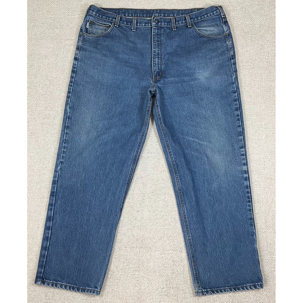 Carhartt FR Jeans Men's Size 46x32 Flame Resistant Workwear HRC3 FRB160 DNM